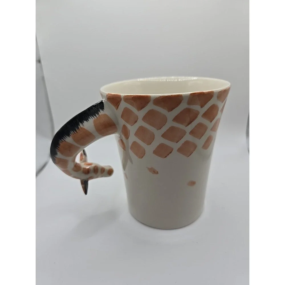 New NWOB‎ Pier 1 Mug 3D Oversized Giraffe Coffee Cocoa Tea Safari Animal Zoo